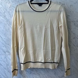 Theory Cream Cashmere Crew Neck - Size S